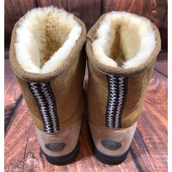 EMU Australia Tan Suede Leather Lined Boots Womens 6 (q7g) - Picture 4 of 10
